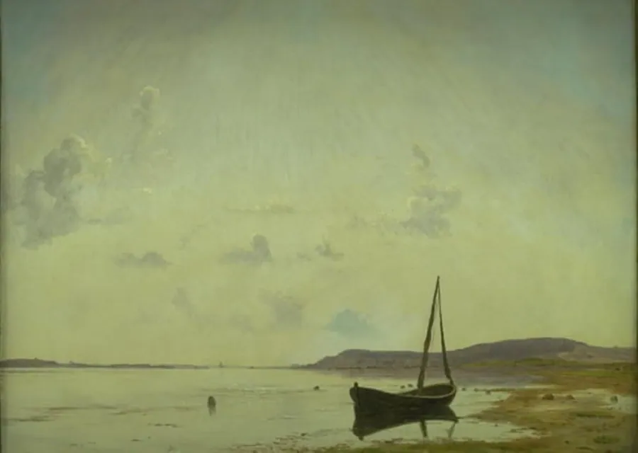 Kystparti ved Frederikssund. Studie by Vilhelm Kyhn