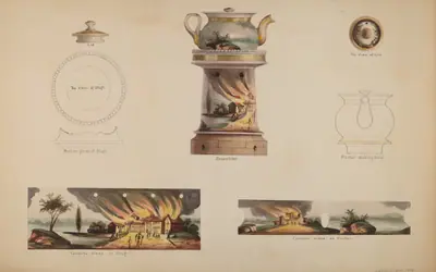 Spirit Lamp with Teapot