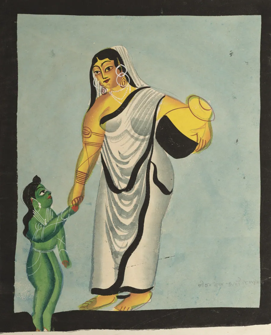 Yasoda Taking the Infant Krishna for a Walk