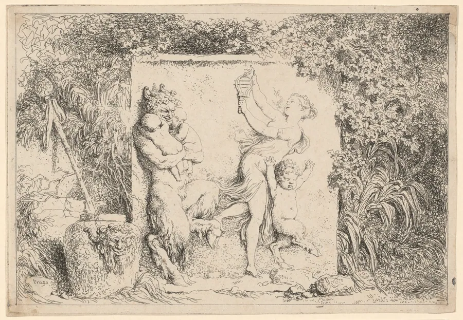 Dance of the Satyrs by Jean Honoré Fragonard