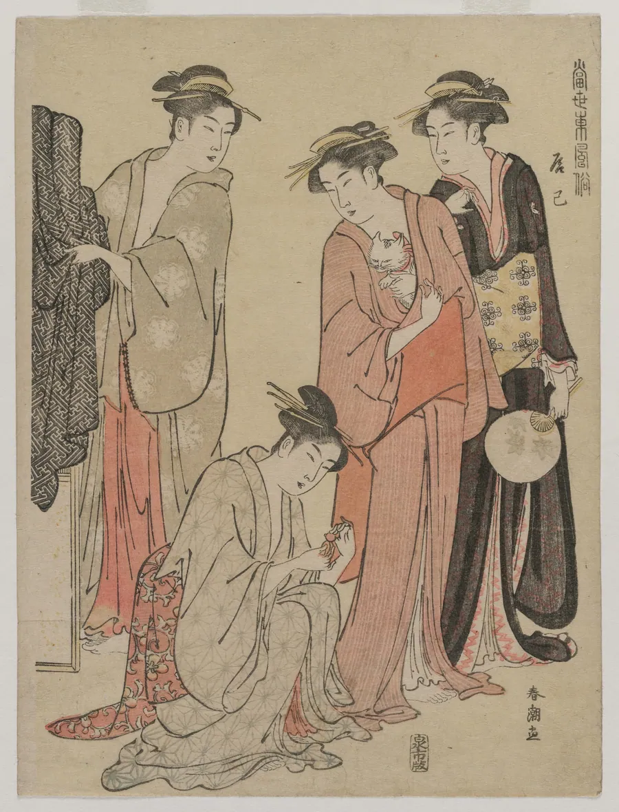 Women of the Tatsumi District (from the series Eastern Customs of the Present Day) by Katsukawa Shunchō