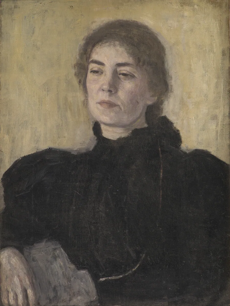 Portræt af fru Thora Bendix (Anne Victoria, f. Sundberg) by Vilhelm Hammershøi