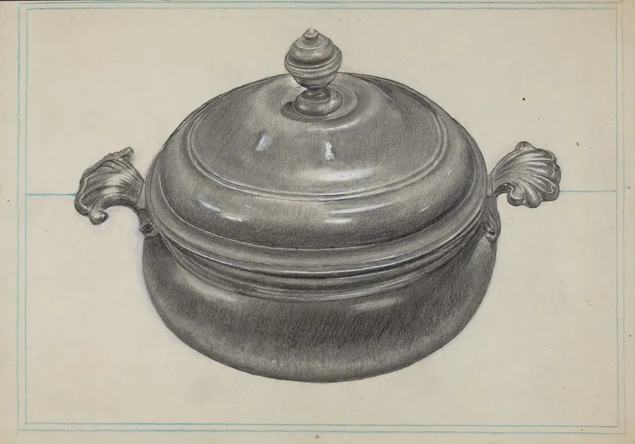 Pewter Soup Tureen by James O'Mara