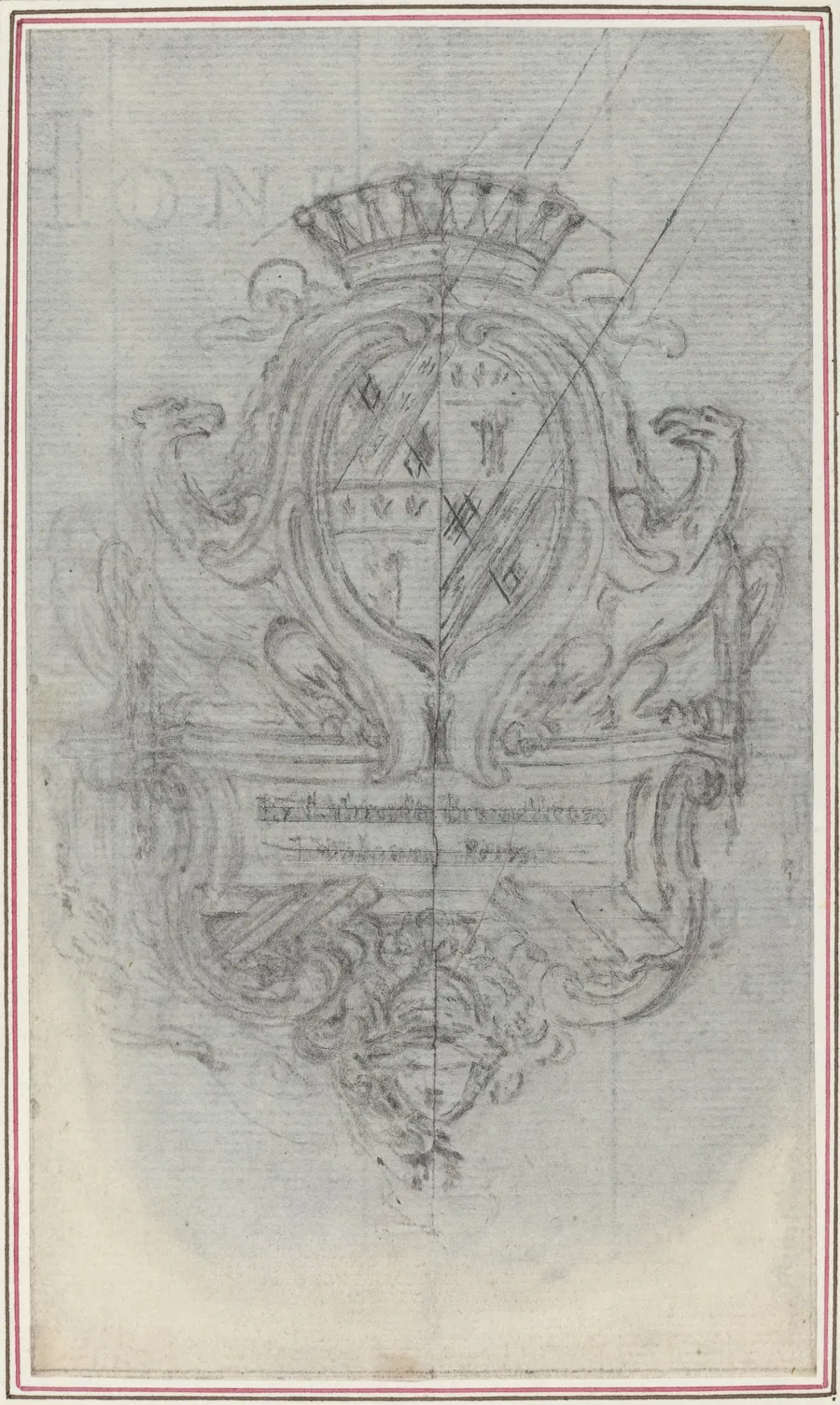 Coat of Arms with Two Eagles by Hubert François Gravelot
