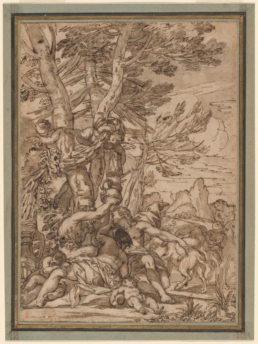 A Bacchanal by Giuseppe Nicola Nasini