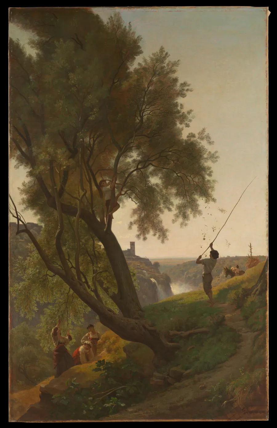 Gathering Olives at Tivoli by François-Louis Français