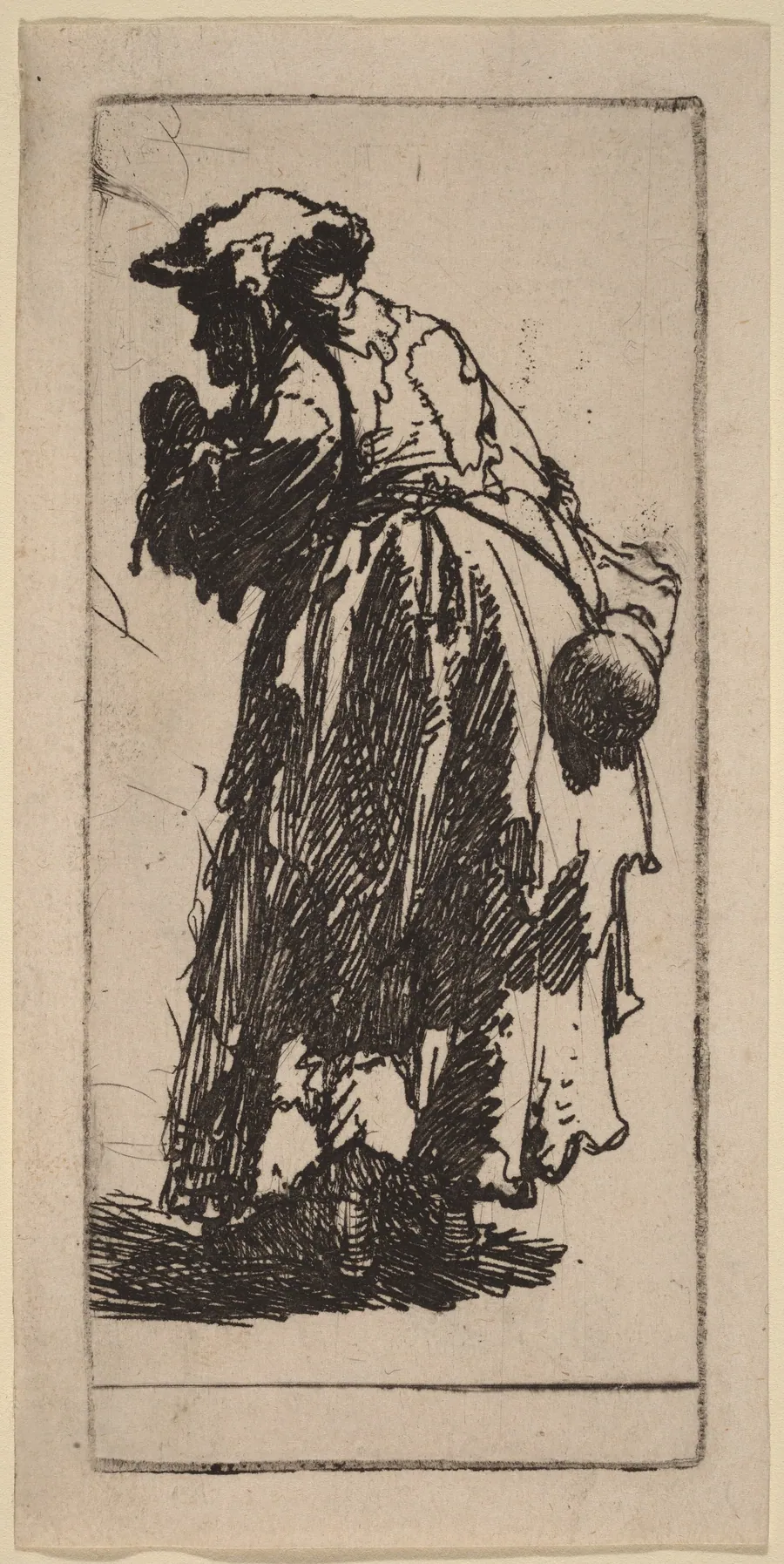 Old Beggar Woman with a Gourd by Rembrandt van Rijn