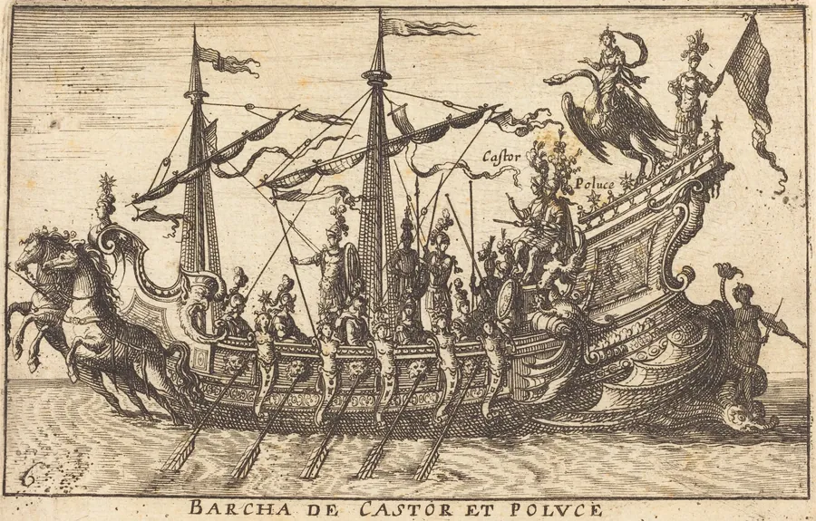 Barcha de Castor e Poluce by Balthasar Moncornet