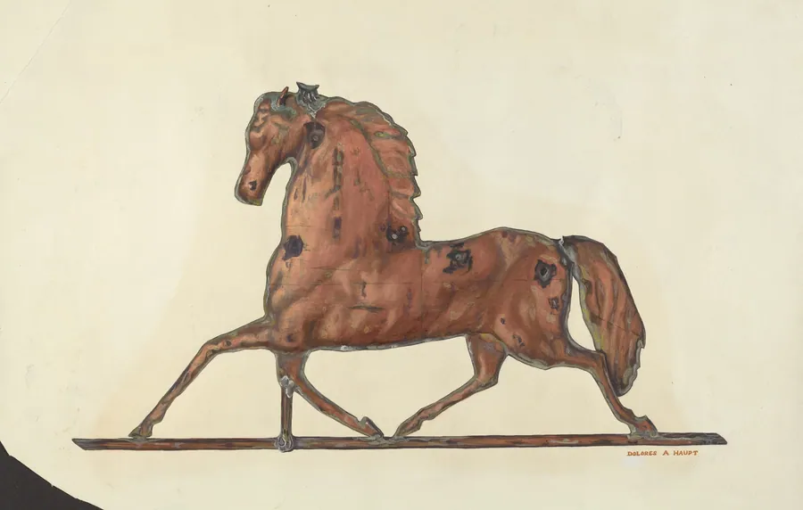 Horse Weather Vane by Dolores A. Haupt