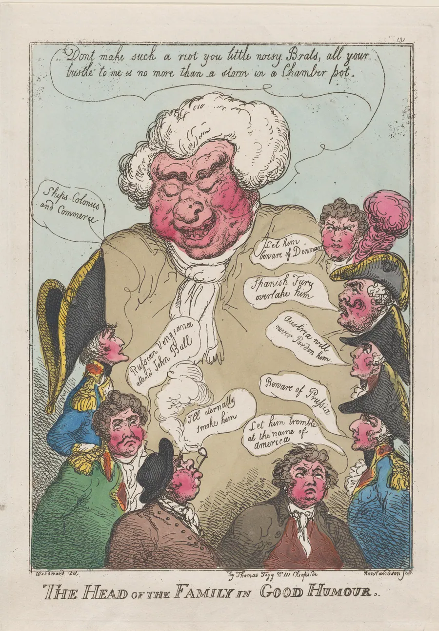 The Head of the Family in Good Humour by Thomas Tegg