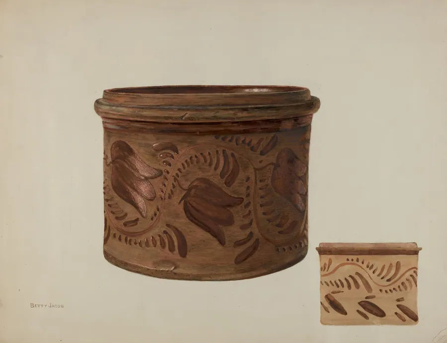 Pa. German Butter Crock by Betty Jacob