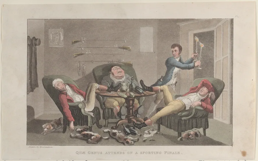 Quae Genus Attends on a Sporting Finale by Rudolph Ackermann, London