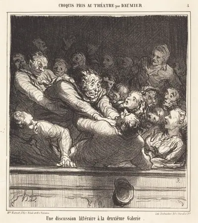 Une Discussion littéraire a la deuxième Galerie