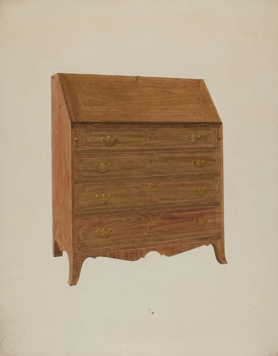 Desk-White Oak by Henry Moran