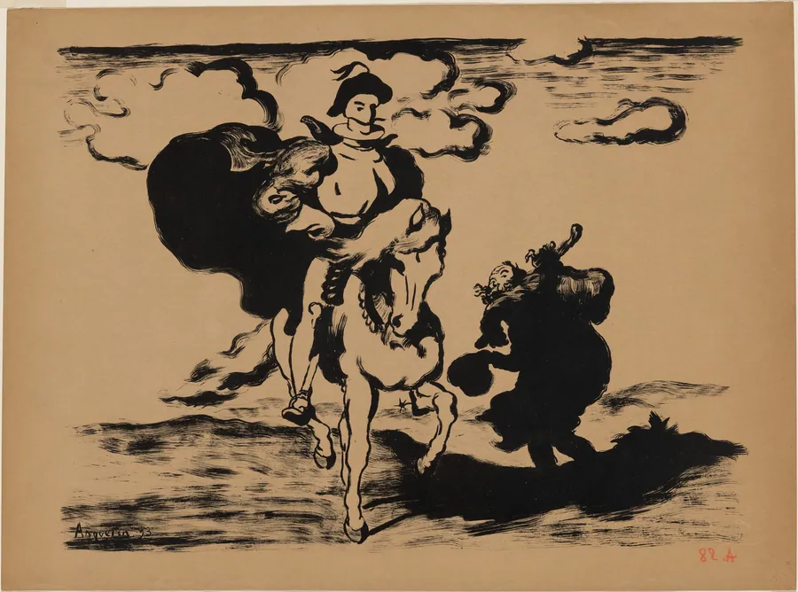 The Horseman and the Beggar (Le Cavalier et le mendiant) by Louis Anquetin