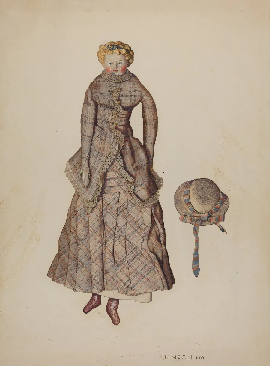 Doll with China Head by J. Herman McCollum