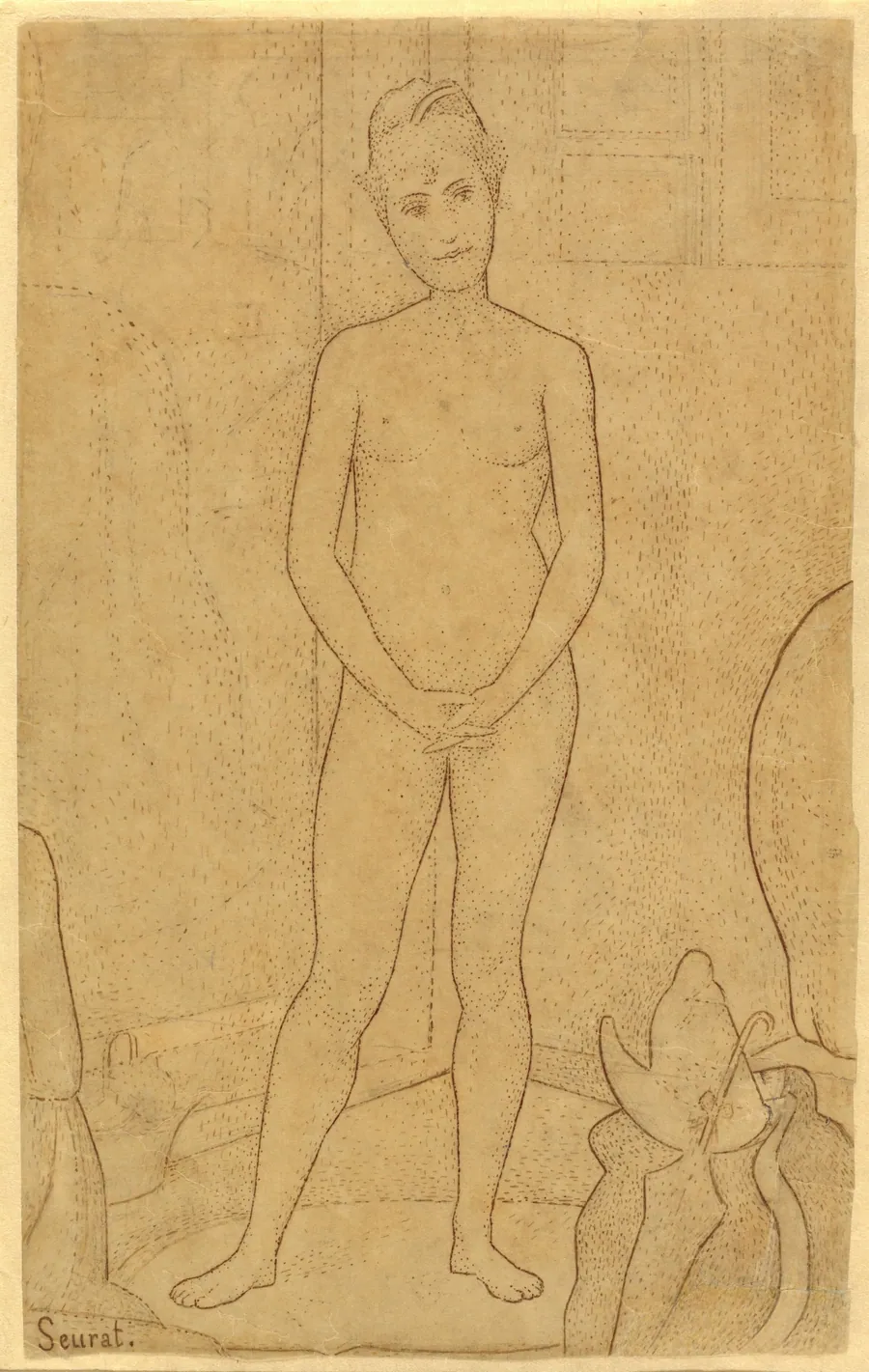 Study after "The Models" by Georges Seurat