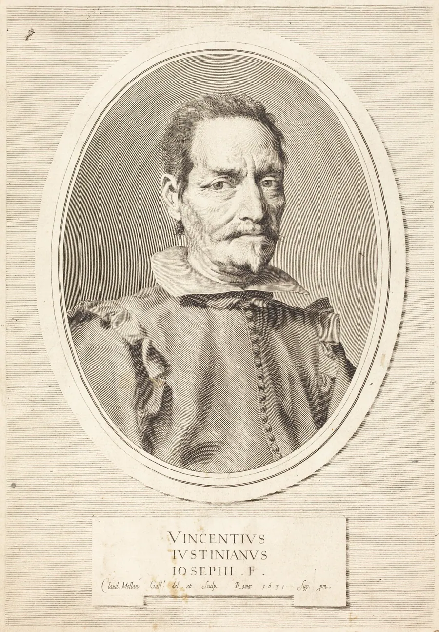 Vincenzo Giustiniani by Claude Mellan