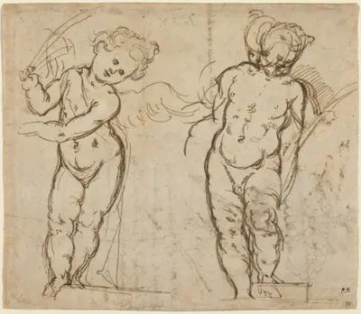 Two Standing Putti [recto]