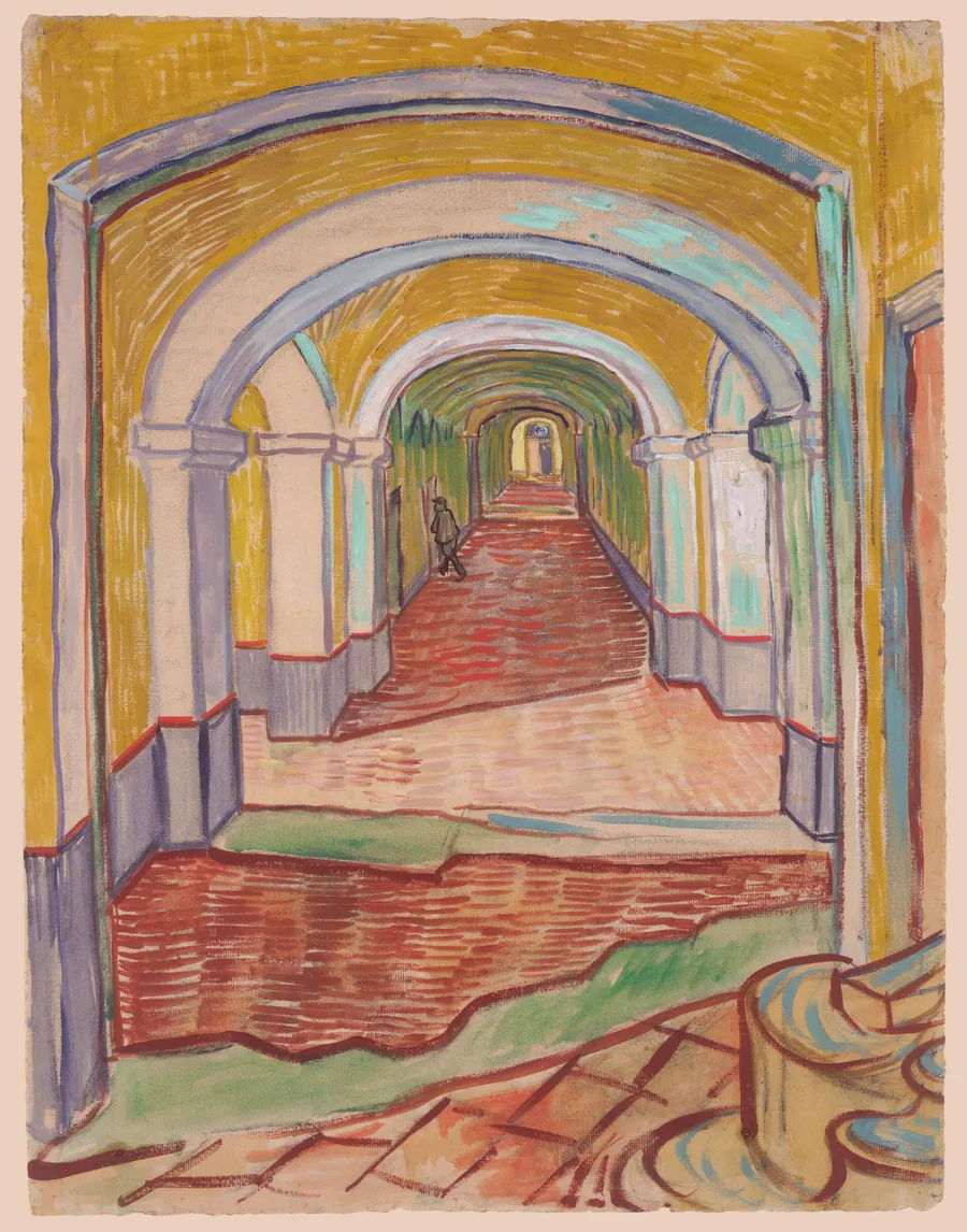 Corridor in the Asylum by Vincent van Gogh