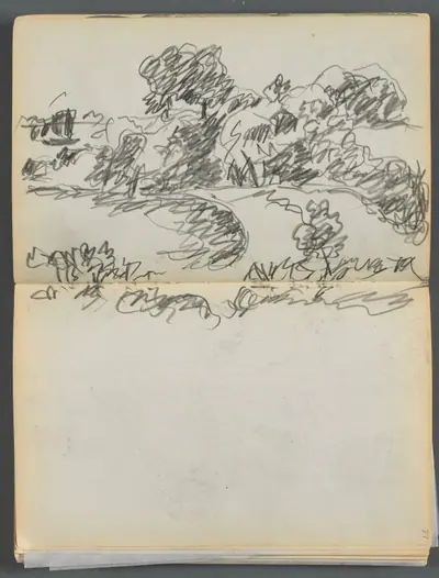 Sketchbook- The Granite Shore Hotel, Rockport, page 026 & 27: Harbor View