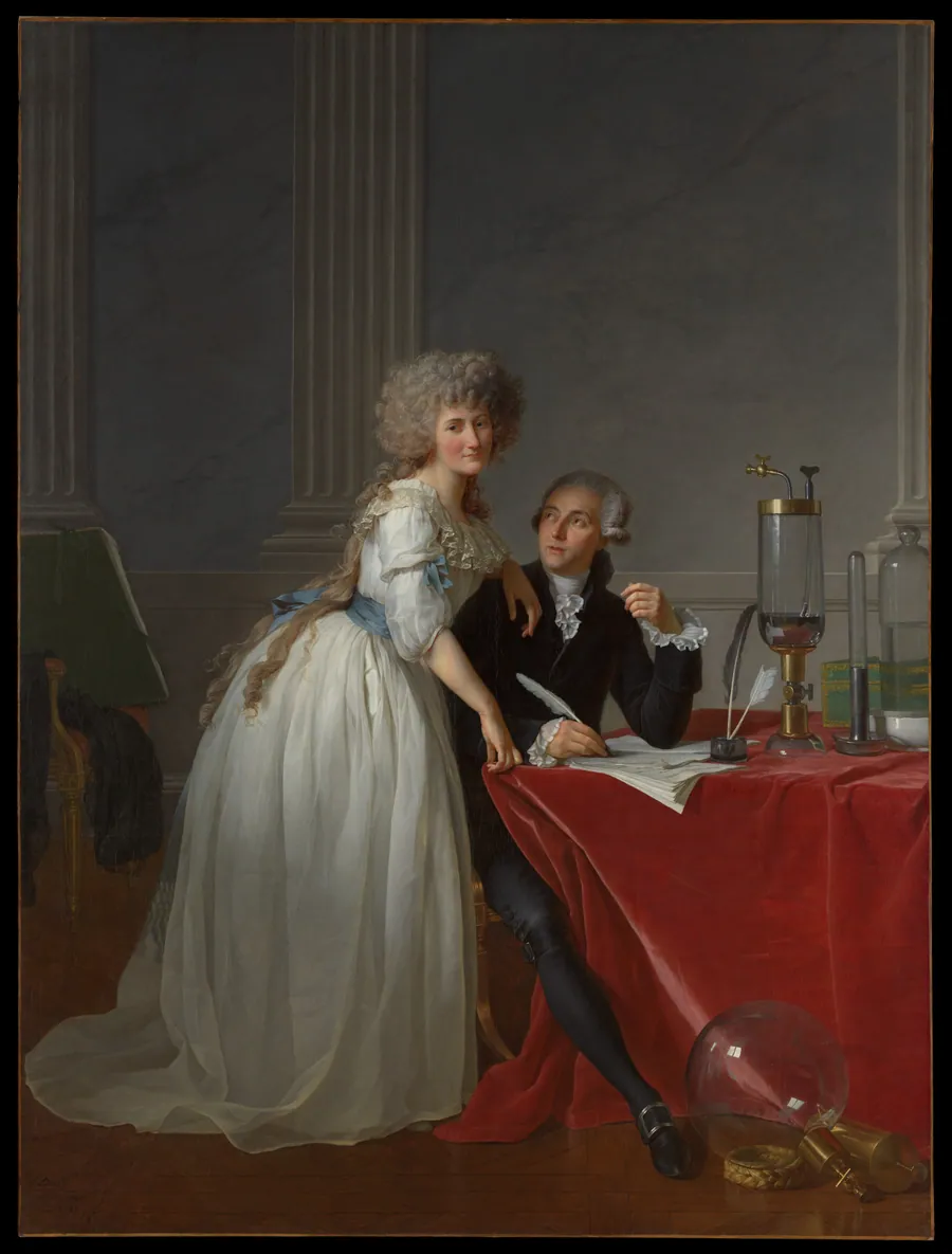 Antoine Laurent Lavoisier (1743–1794) and Marie Anne Lavoisier (Marie Anne Pierrette Paulze, 1758–1836) by Jacques Louis David