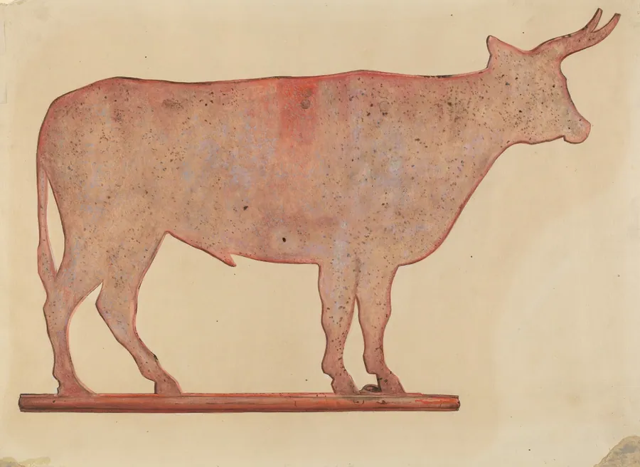 Steer Weather Vane by Mina Lowry