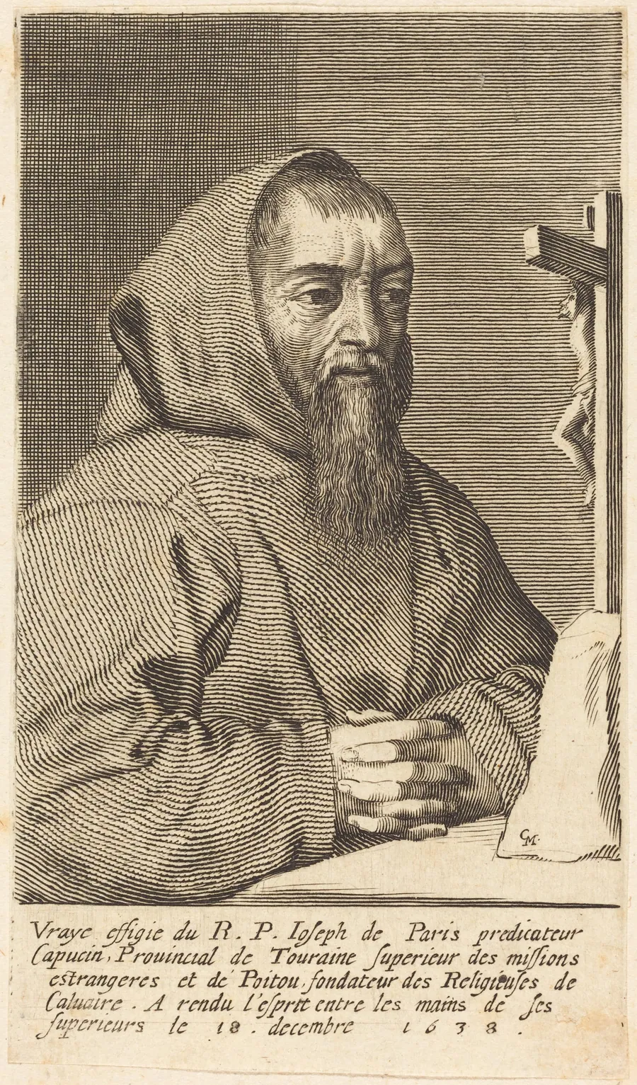 François Le Clerc Du Tremblay, Known as Père Joseph by Claude Mellan