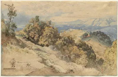 Sun and Rain in the Serpentara near Olevano