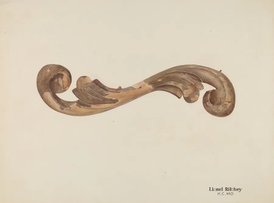 Wood Carving - Scroll by Lionel Ritchey