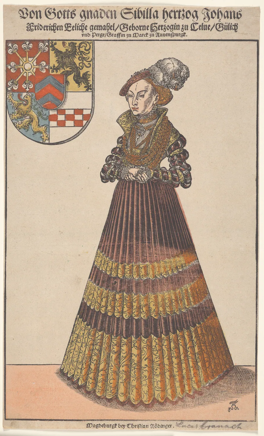 Sibylle of Cleves by Lucas Cranach