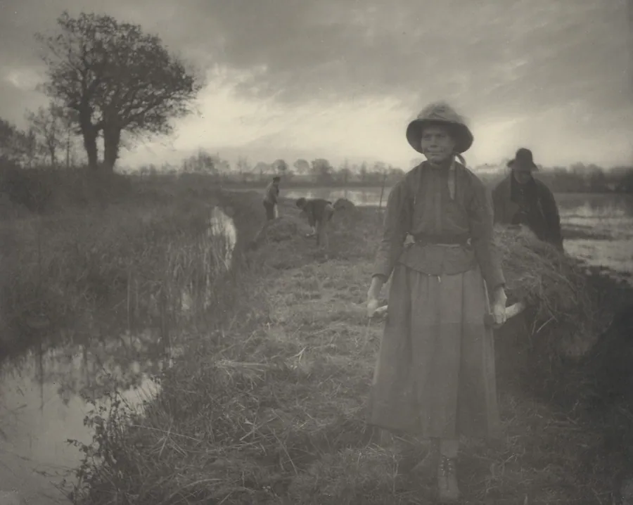 Poling the Marsh Hay by T.F. Goodall