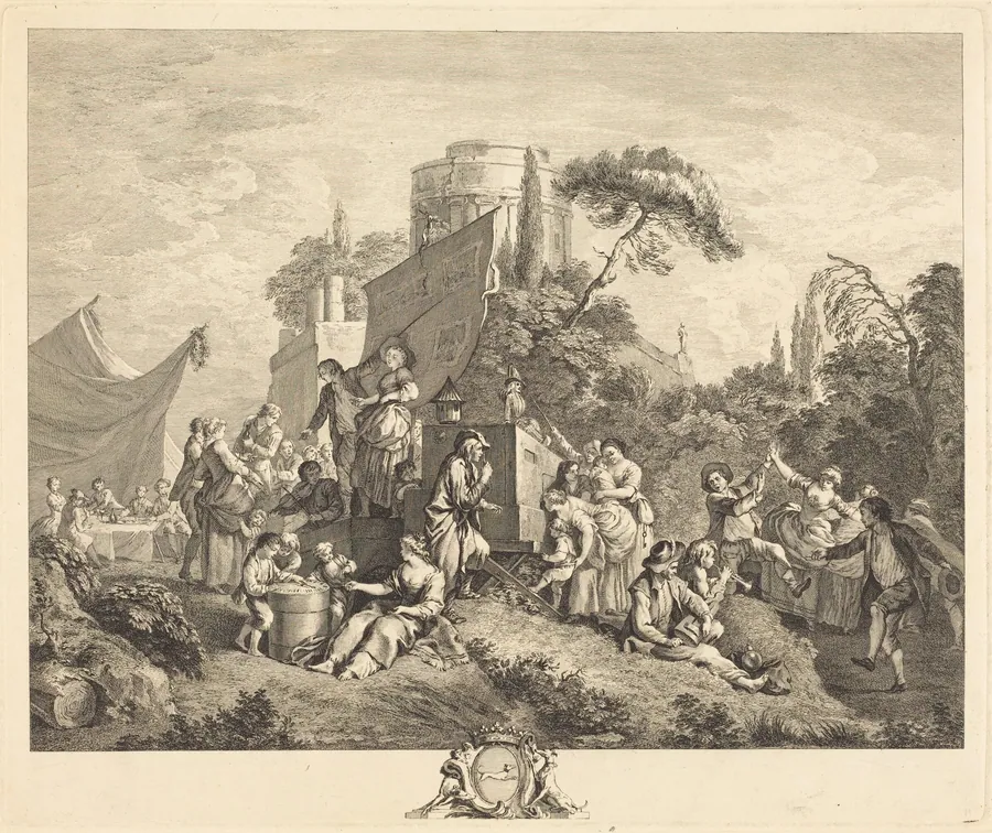 Village Fair by Charles-Nicolas Cochin I