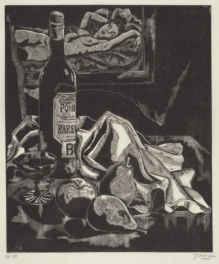 Still Life With Figure by Emil Ganso