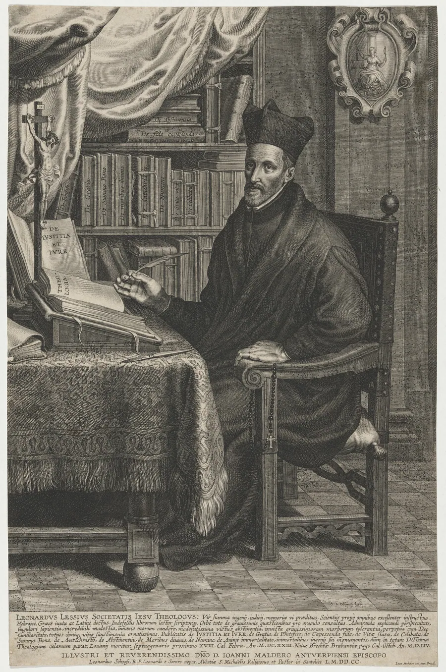 Leonard Lessius, Jesuit by Schelte Adams Bolswert