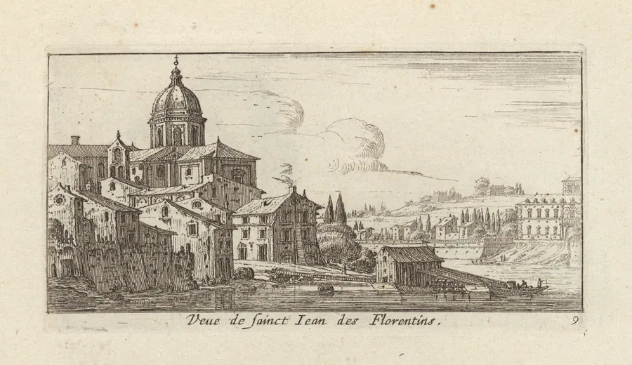 Veue de sainct Jean des Florentins by Israël Silvestre