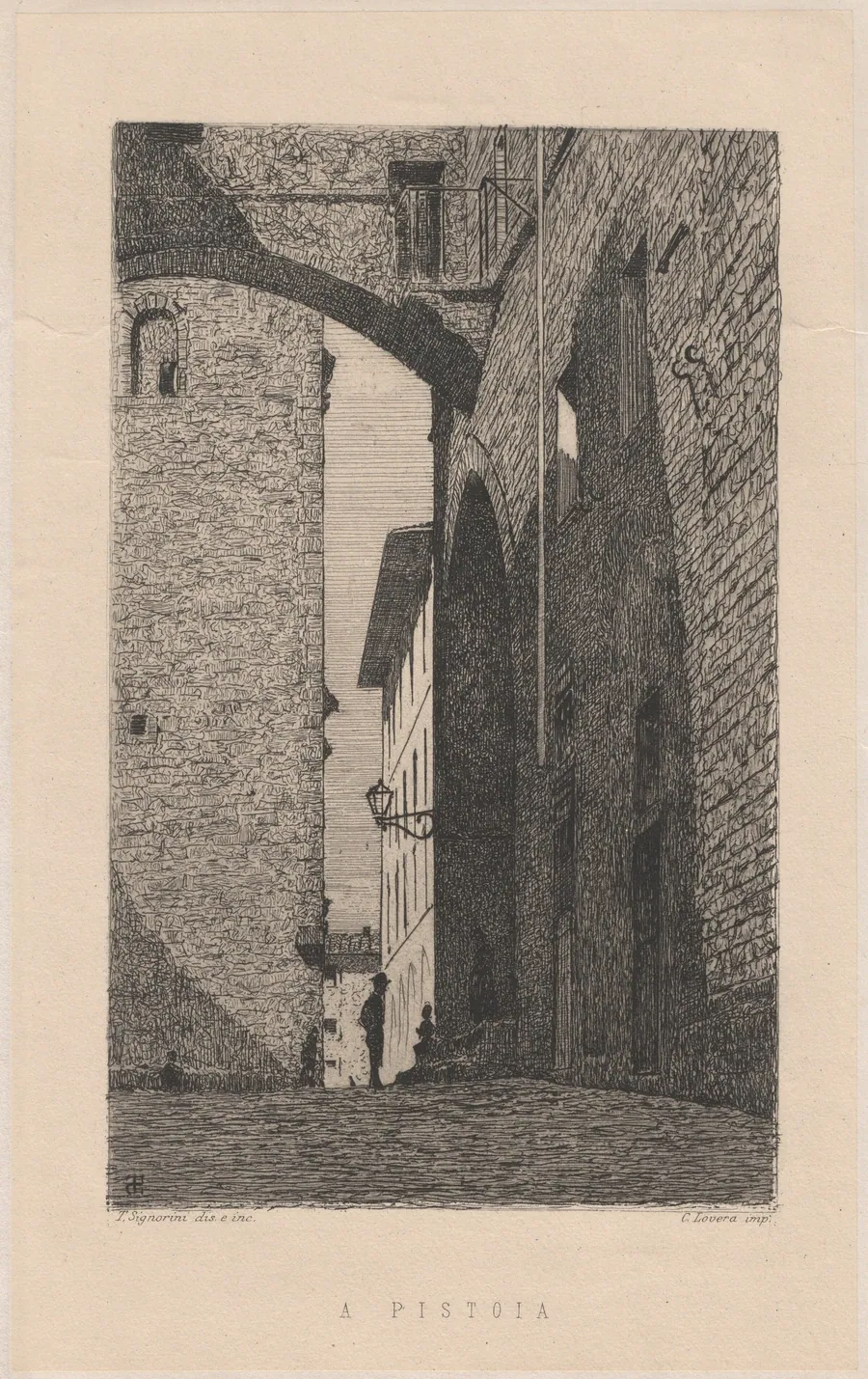 A Pistoia [In Pistoia] by Telemaco Signorini