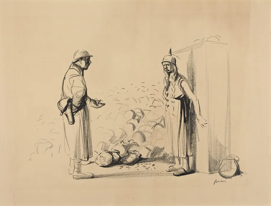 Hiding the "louis" by Jean-Louis Forain