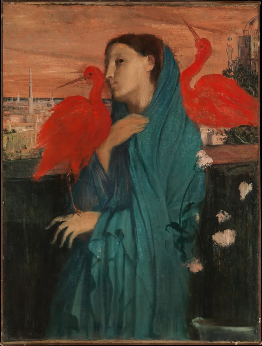 Young Woman with Ibis by Edgar Degas