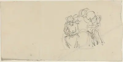 Group of Figures Surrounding Seated Figure