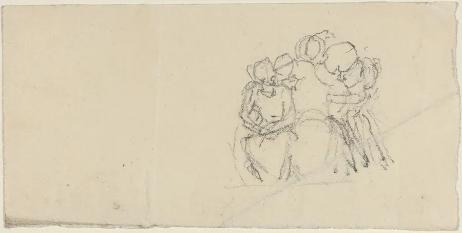 Group of Figures Surrounding Seated Figure by John Flaxman