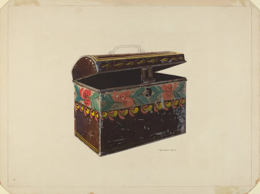 Toleware Document Box by J. Howard Iams