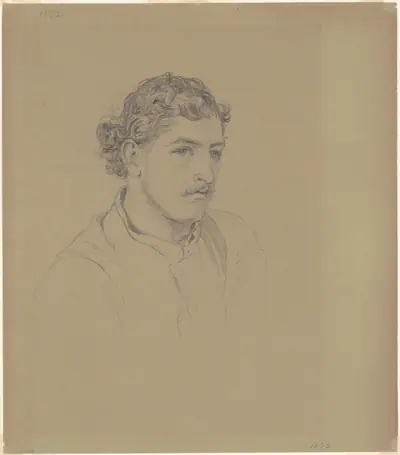 Man with Curly Hair