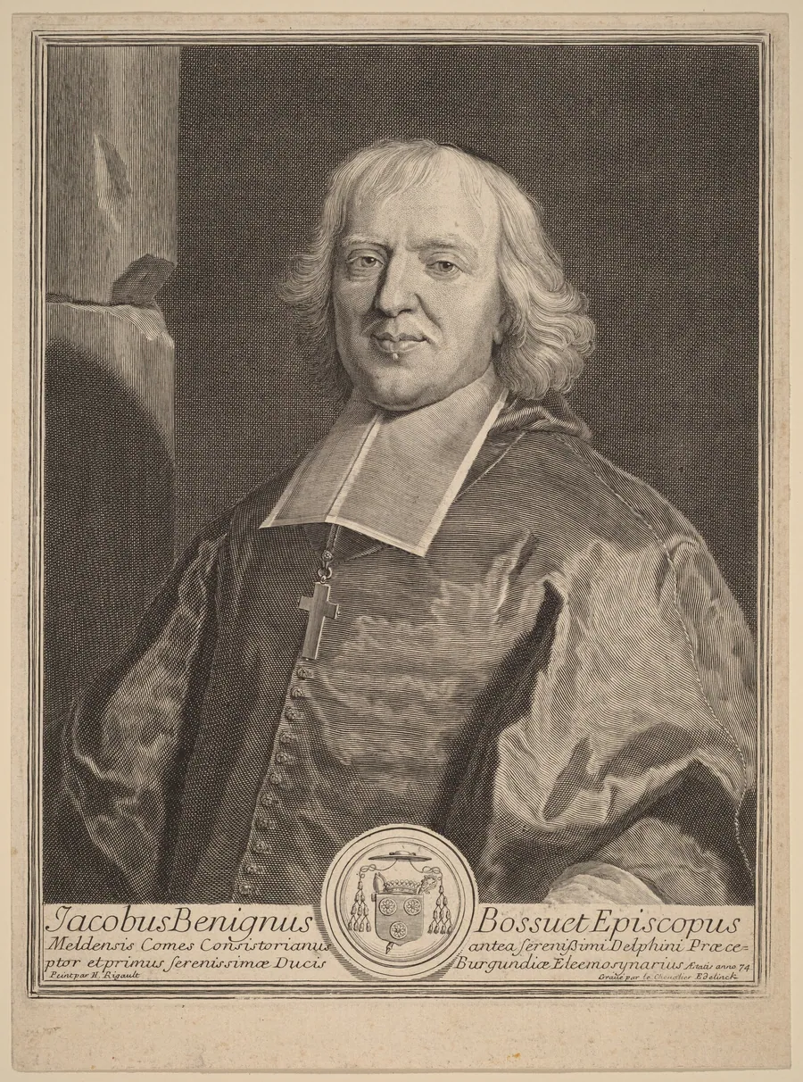 Jacques Benigne Bossuet by Gerard Edelinck