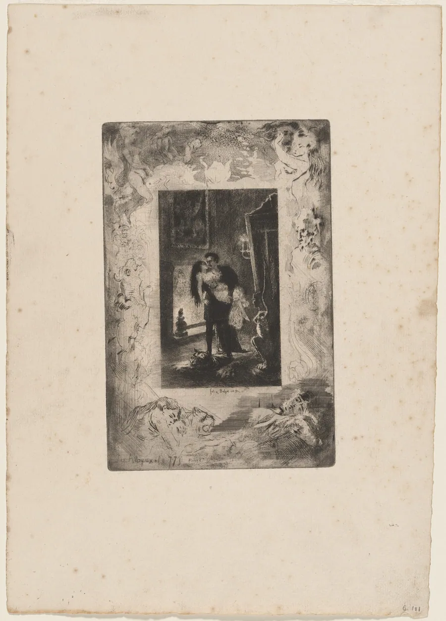 Les Adieux by Félix-Hilaire Buhot