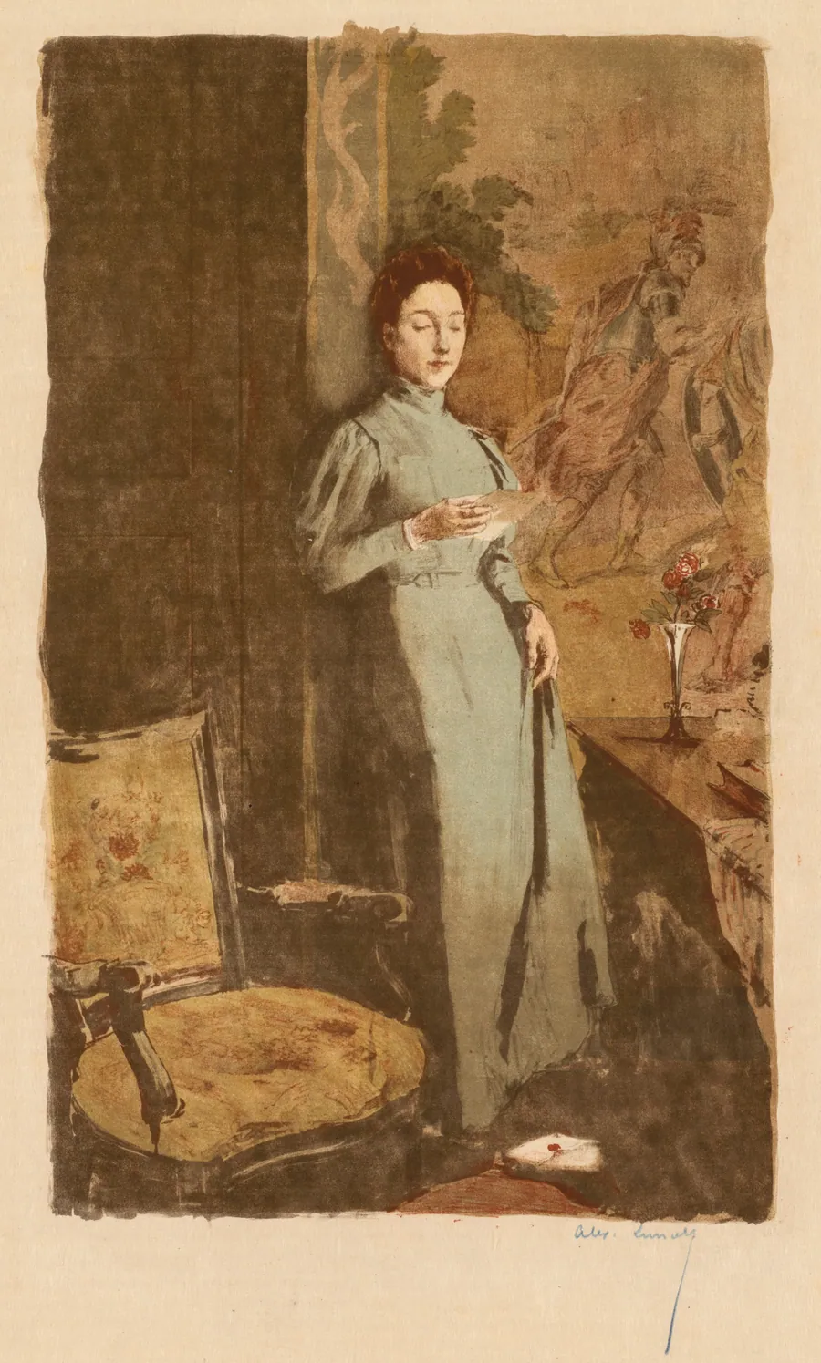 The Letter (La Lettre) by Alexandre Lunois