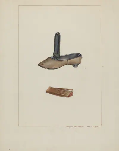 Slipper Match Box