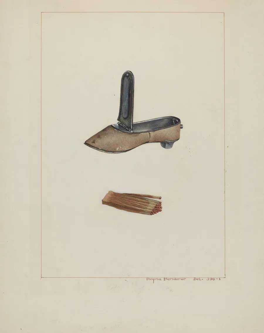 Slipper Match Box by Regina Henderer
