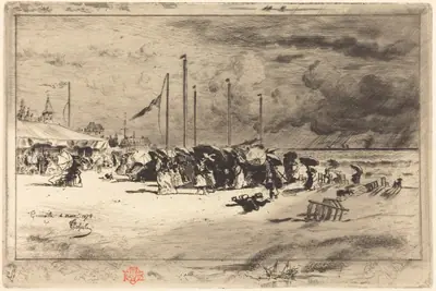 Un Grain à Trouville (Squall at Trouville)