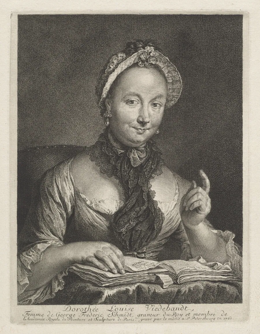 Dorothée Louise Viedebandt (The Artist's Wife) by Georg Friedrich Schmidt
